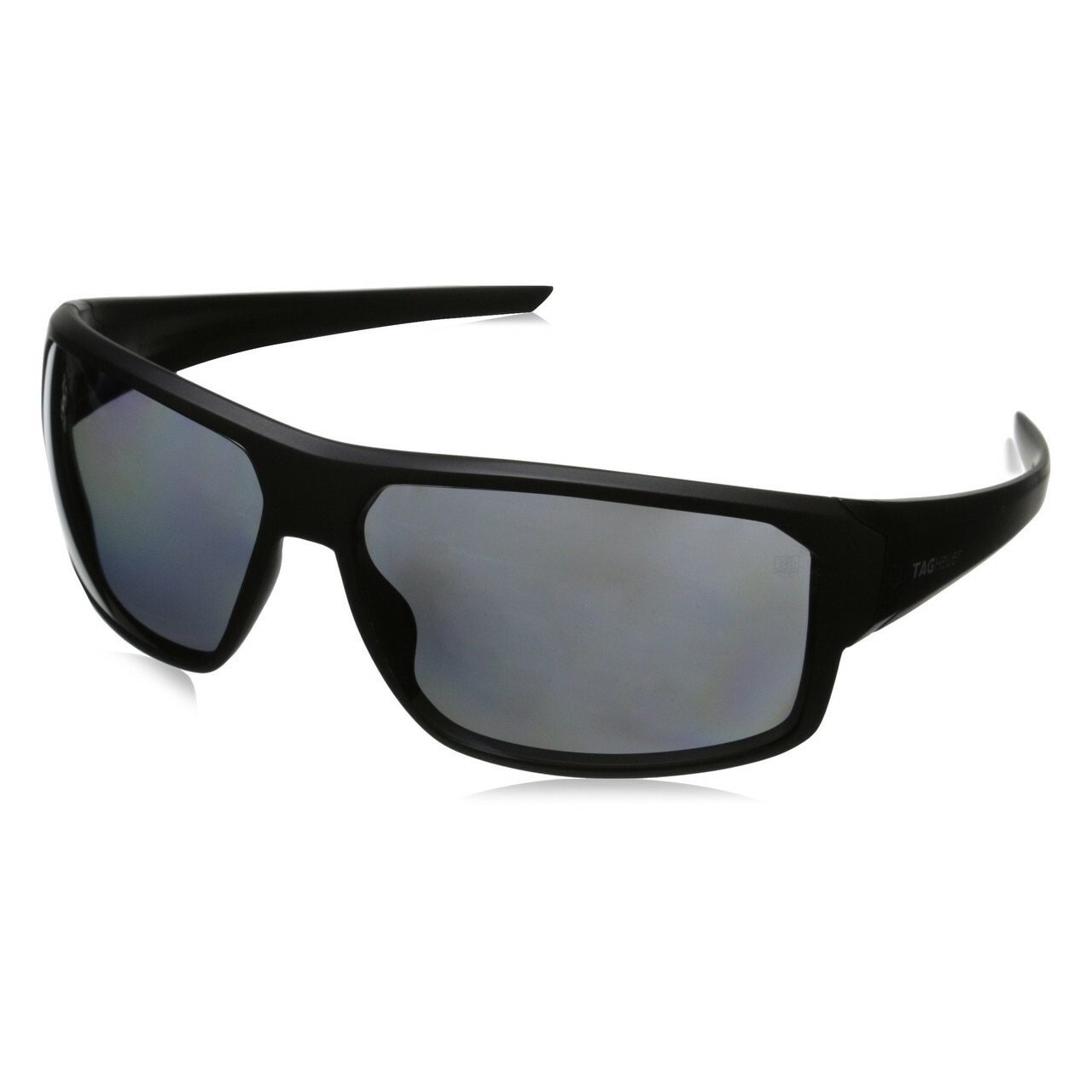 TAG Heuer 9223 104 Racer sunglasses with black full rim and polarized grey lenses, showcasing a stylish and durable design.